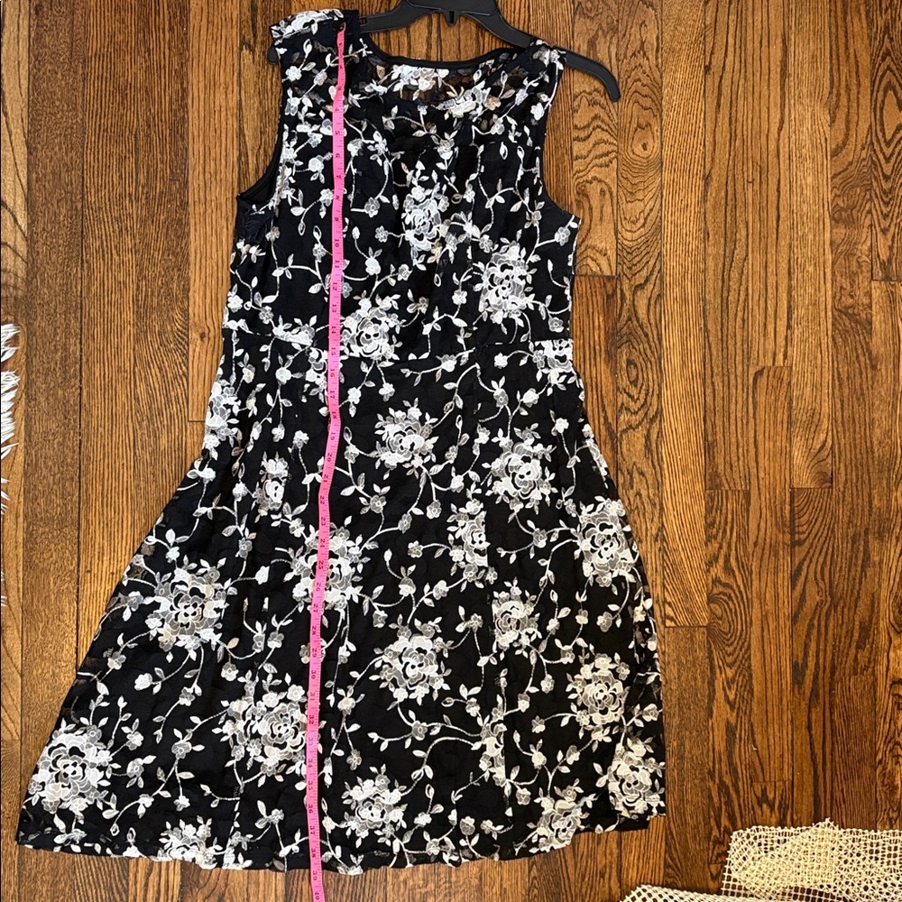 Candalite Black & White Floral Midi Dress – Size XL - Picture 4 of 5